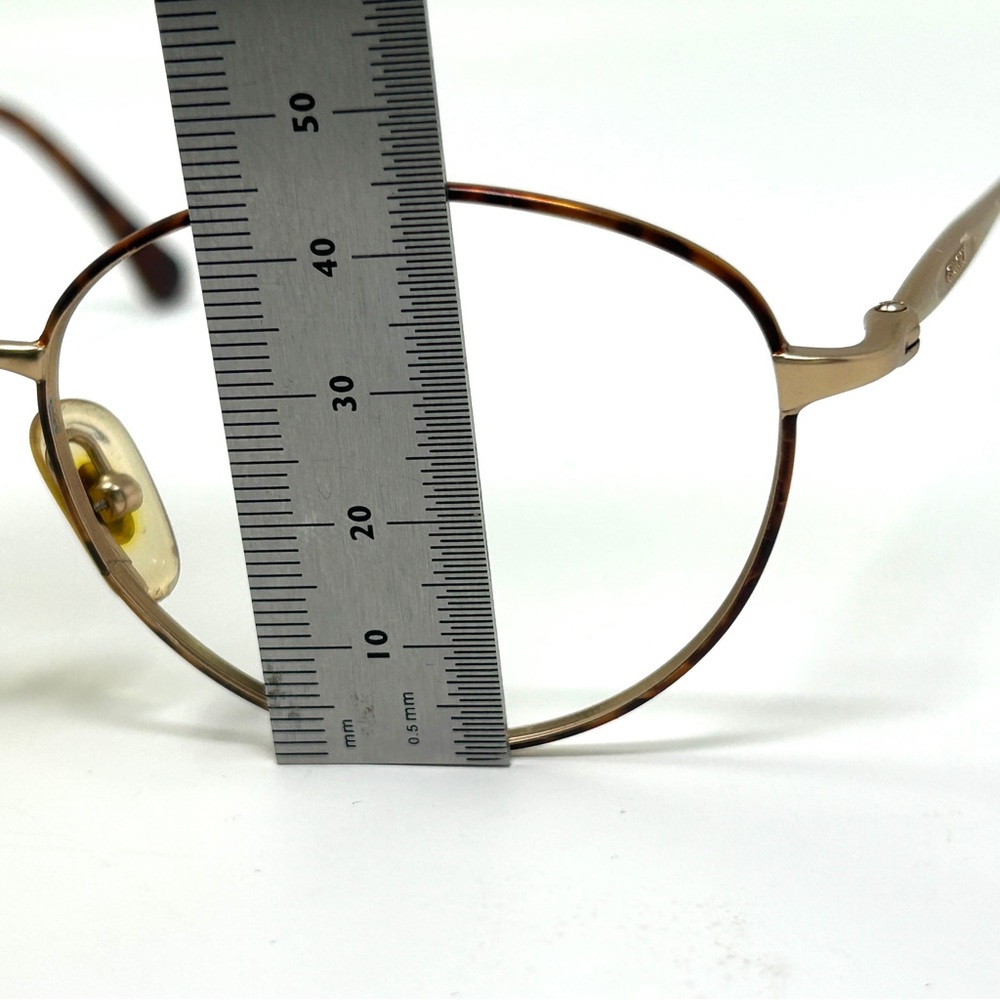 Vintage GUCCI GG2293 DR4 55 [] 18 135 tortoise Gold Eyeglassses Frame Only Italy - Picture 12 of 16
